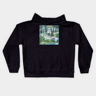 Kirche in Cassone by Klimt Kids Hoodie